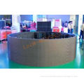 Commercial Advertising Cylindrical Led Display Board , 1r1g1b Smd Flexible Led Video Screen